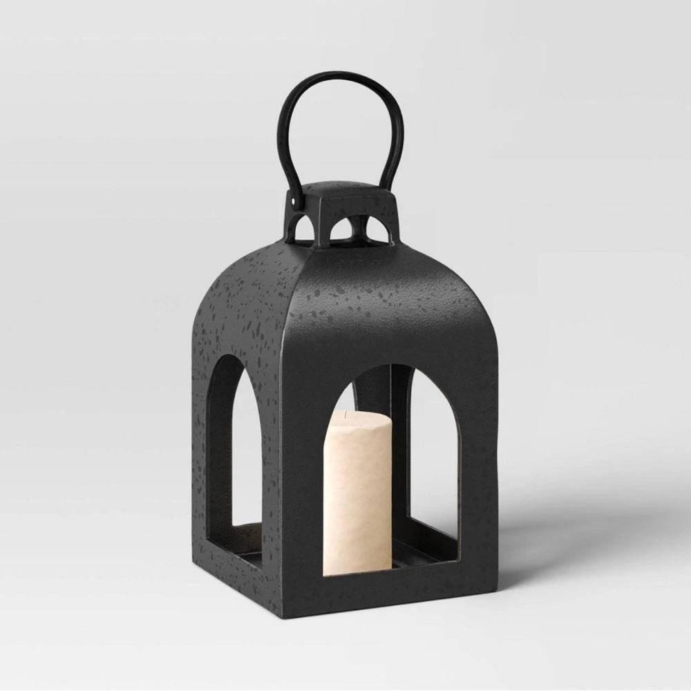 Black Aluminum Lantern Candle Holder - Studio McGee